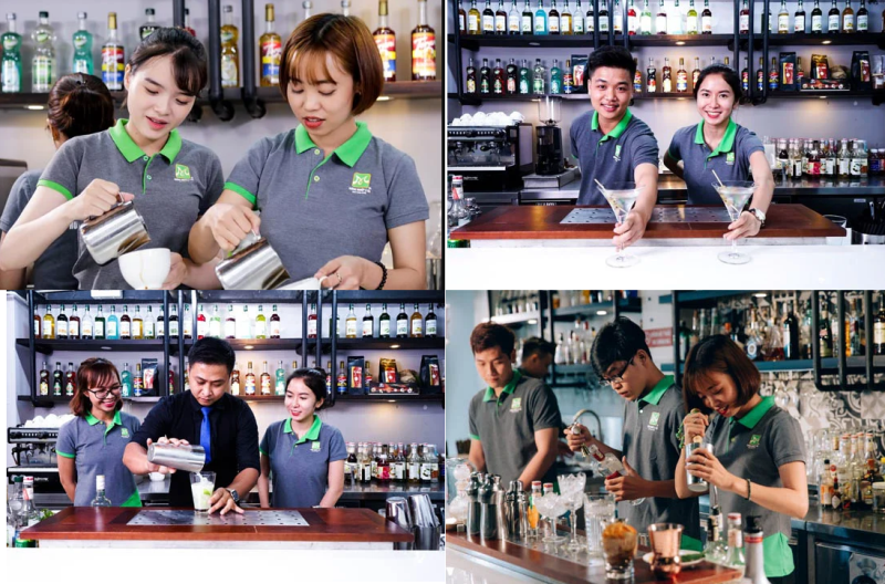 Mẫu đồng phục nhân viên phục vụ tại quán bar thiết kế đẹp