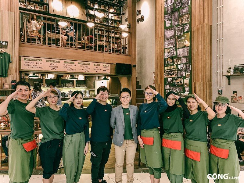 Phong cách quán cà phê Retro tại Cộng