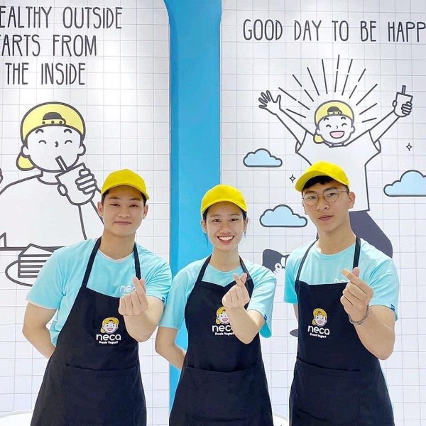 Mẫu đồng phục quán trà sữa Neca tại Thành Phố Thủ Đức