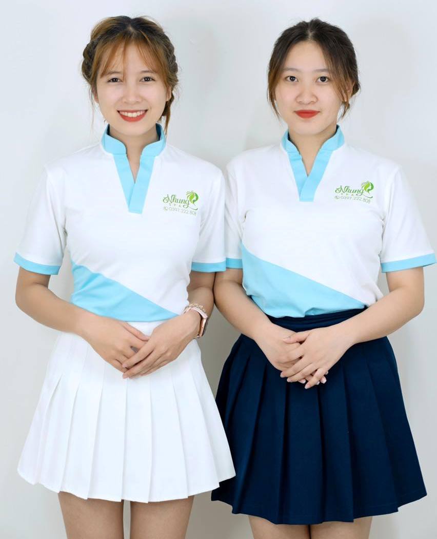 Mẫu áo đồng phục thẩm mỹ viện Nhung