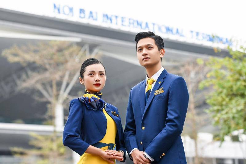 Mẫu đồng phục tiếp viên hàng không Vietravel Airlines