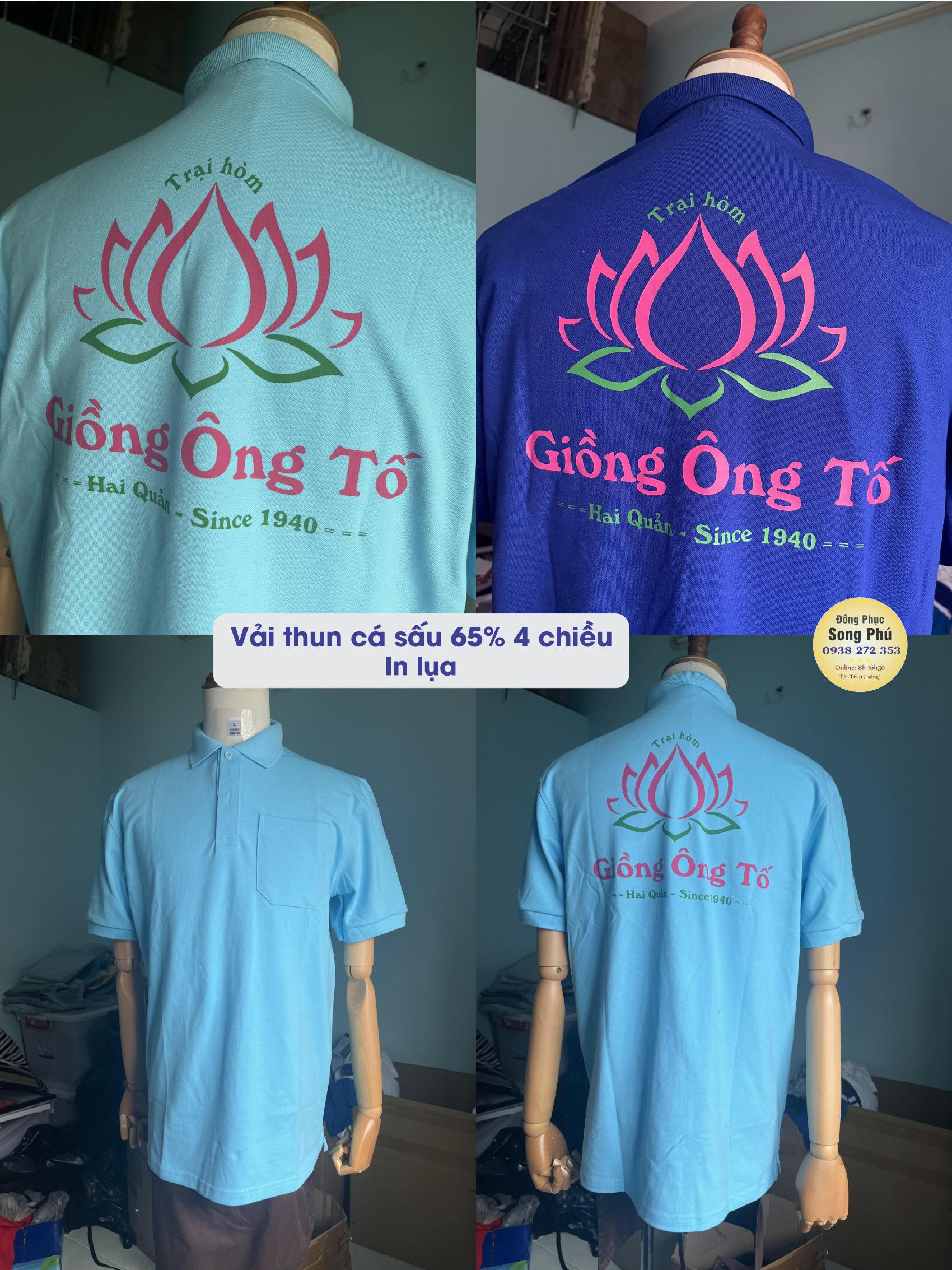 Mẫu áo thun đồng phục trại hòm Giồng Ông Tố Hai Quản