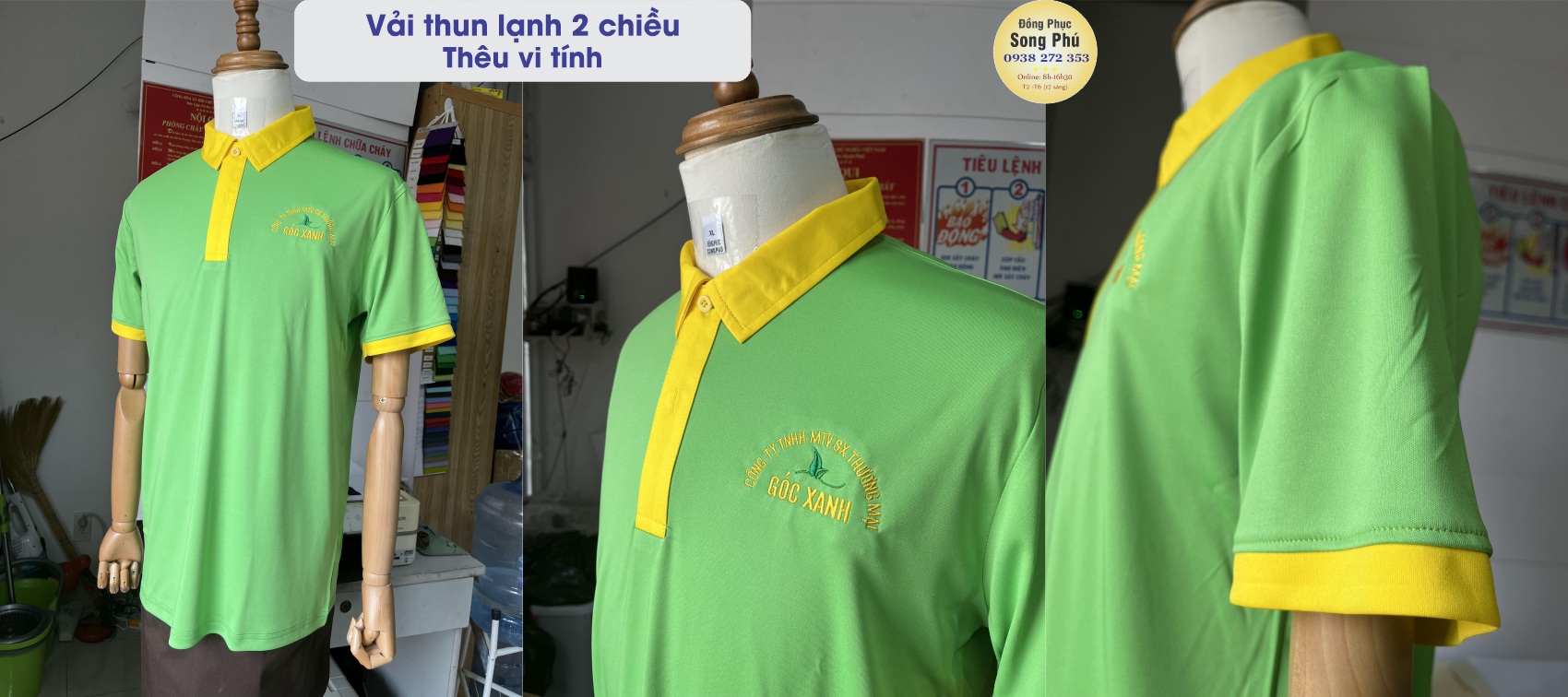 Mẫu áo thun đồng phục công ty Góc Xanh 2023