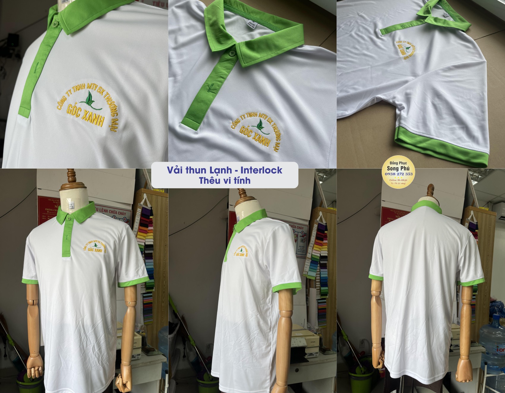 Mẫu áo thun đồng phục công ty Góc Xanh