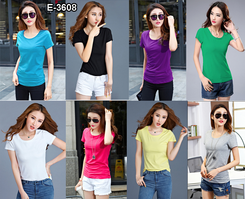 Đa dạng mẫu mã áo thun trơn để chọn lựa