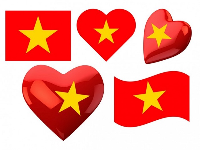 hình dán lá cờ Việt Nam