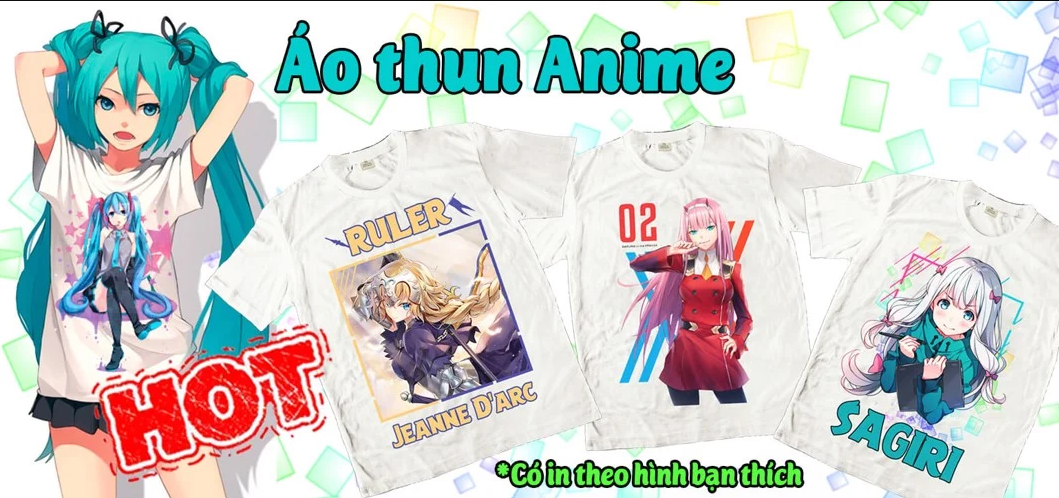 In Áo Anime Theo Yêu Cầu Giá Rẻ
