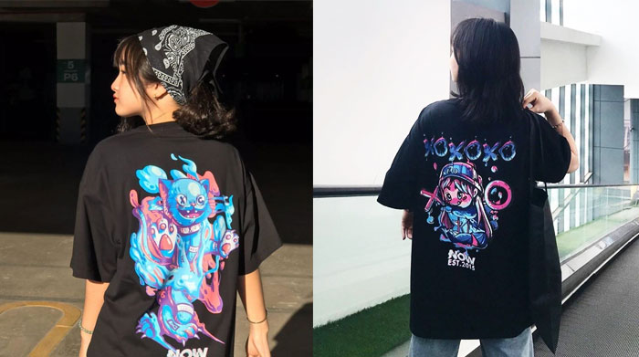 Mẫu in áo thun đen đẹp