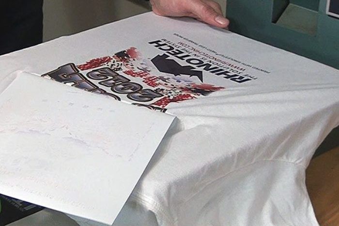 Mẫu in ép nhiệt trên áo thun