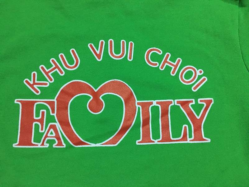 Mẫu in lụa trên nền vải thun cá sấu