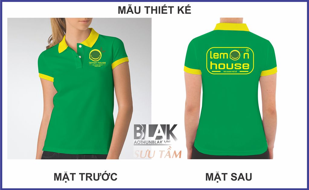 Mẫu thiết kế áo thun đồng phục nhân viên tại Lemon House