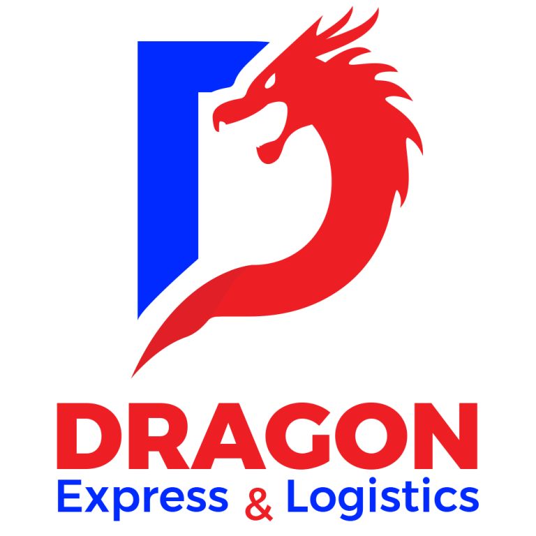 Mẫu thiết kế logo công ty vận chuyển hàng quốc tế Dragon Express - Hình 1