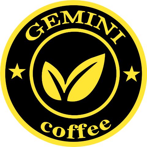 Mẫu thiết kế logo Gemini Coffee