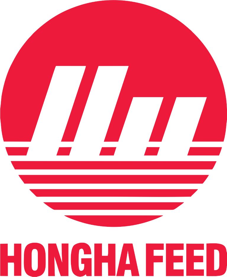 Mẫu thiết kế logo công ty Hồng Hà Feed - Màu đỏ