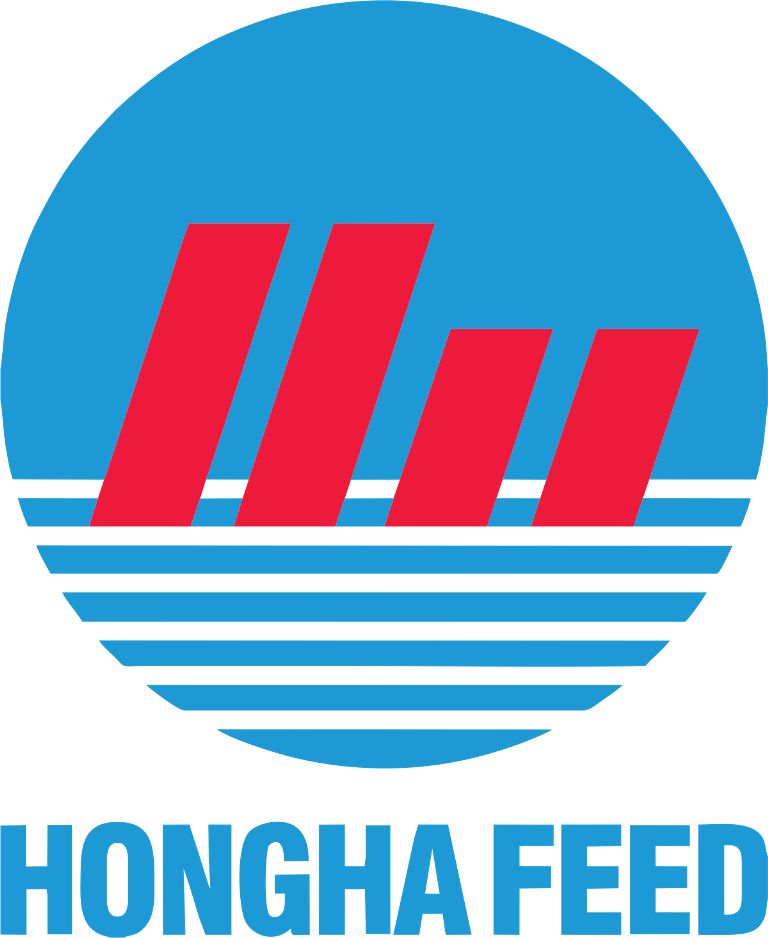 Mẫu thiết kế logo công ty Hồng Hà Feed - Màu xanh