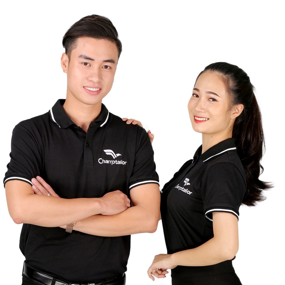 Logo in áo dạng chữ kết hợp biểu tượng