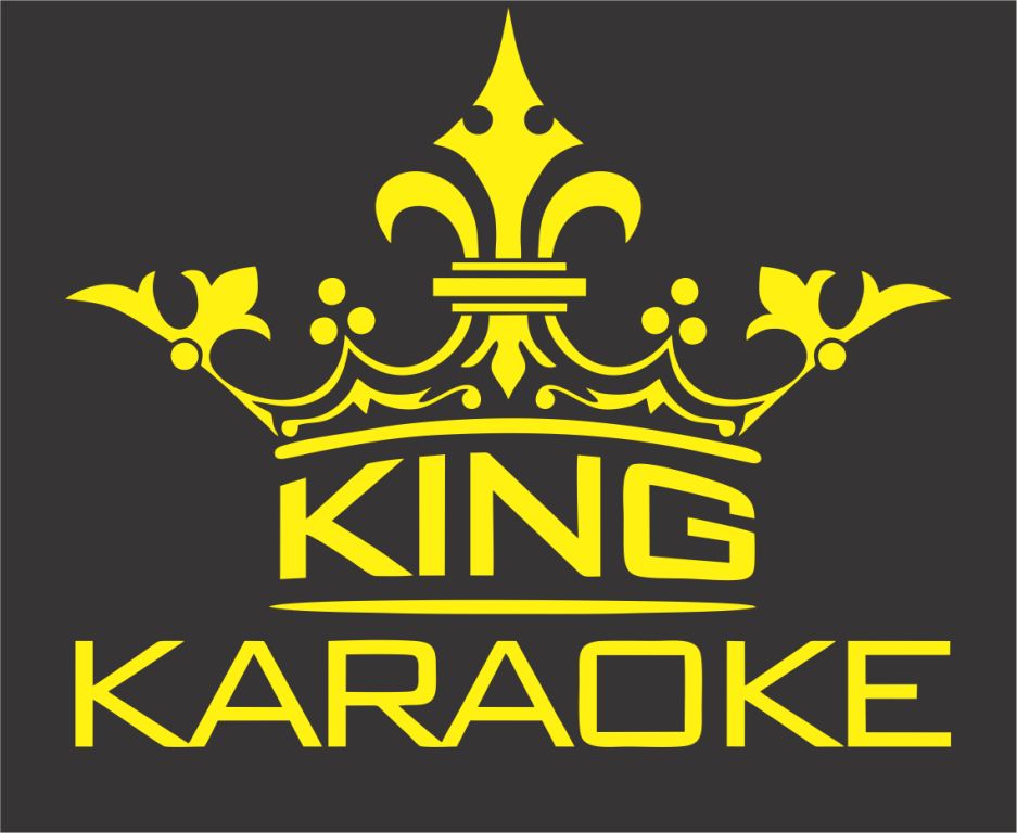 Mẫu logo King Karaoke màu vàng