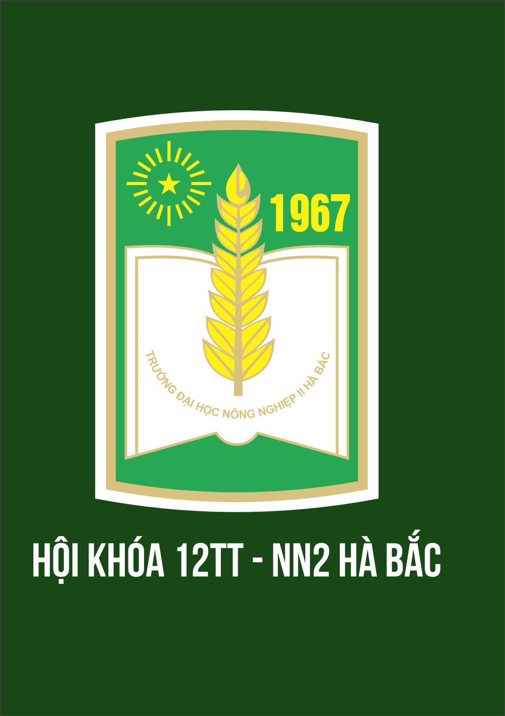 Logo trường Đại học Nông lam Hà Bắc II