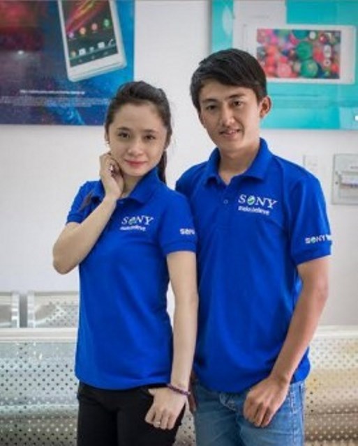 Mẫu áo thun đồng phục công sở nữ