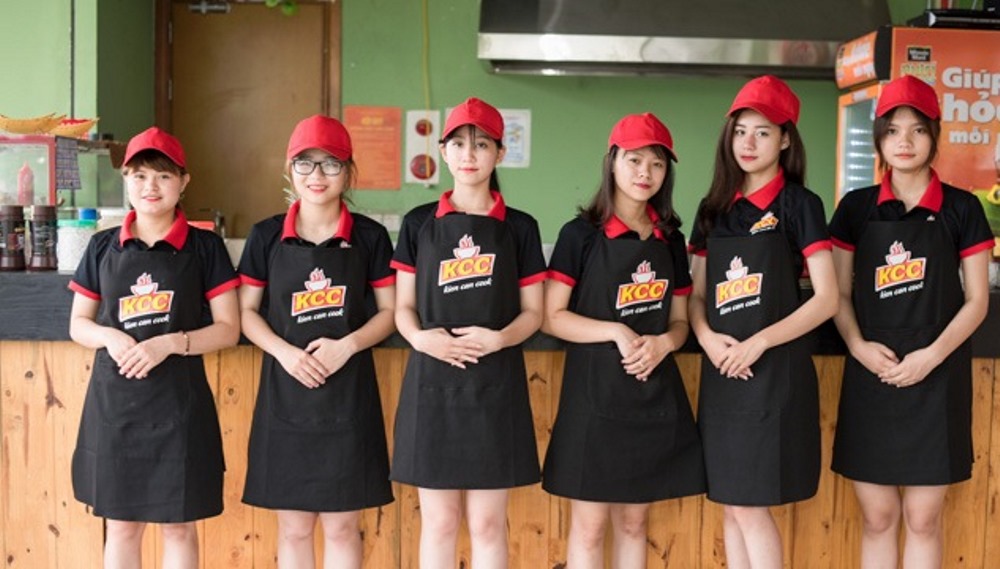 Mẫu áo thun đồng phục quán KCC