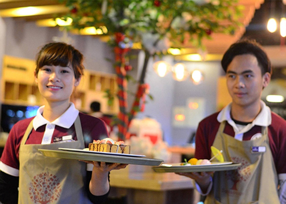 Mẫu áo thun đồng phục quán ăn