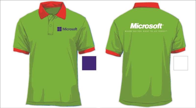 Mẫu áo thun đồng phục cổ trụ form suông Mẫu áo thun đồng phục cổ trụ form suông