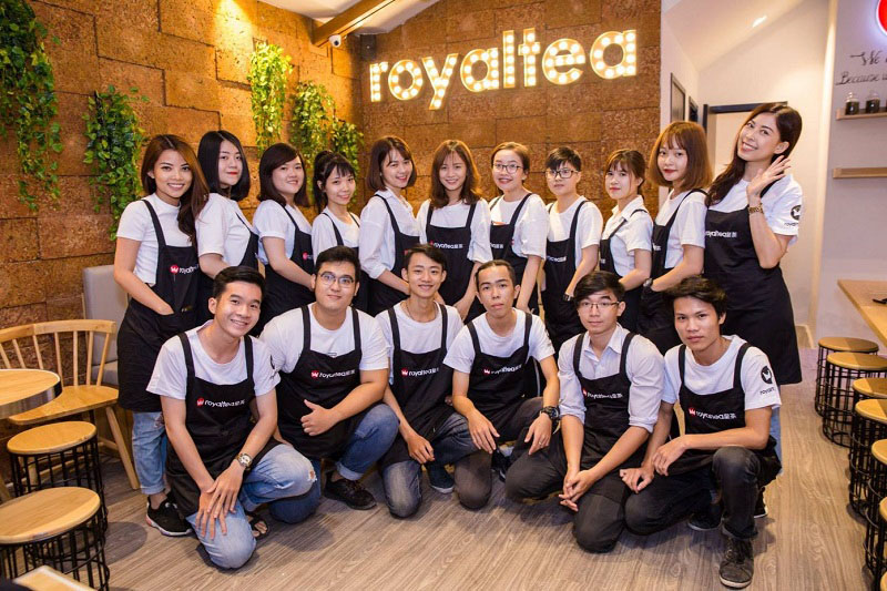 Mẫu đồng phục quán trà sữa Royal Tea