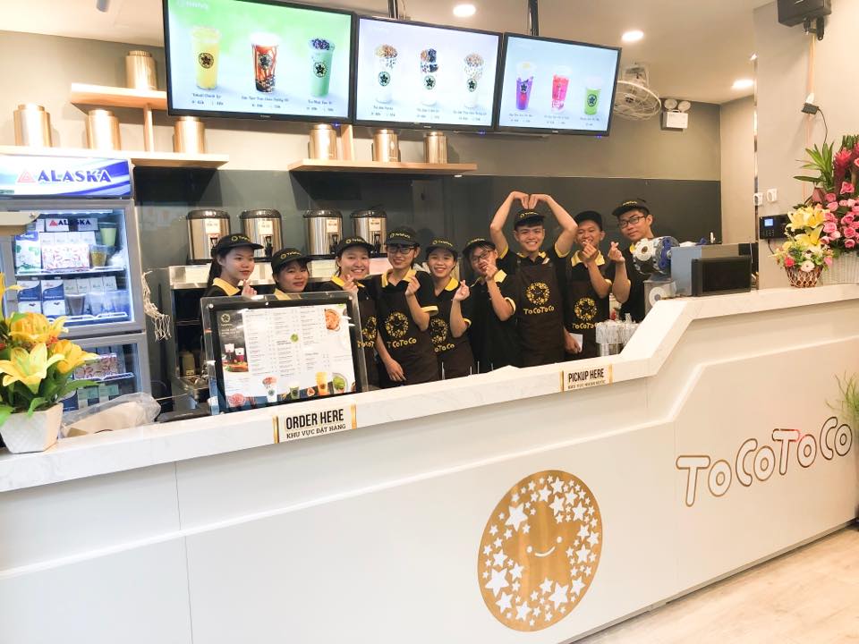 Mẫu đồng phục quán trà sữa Toco Toco