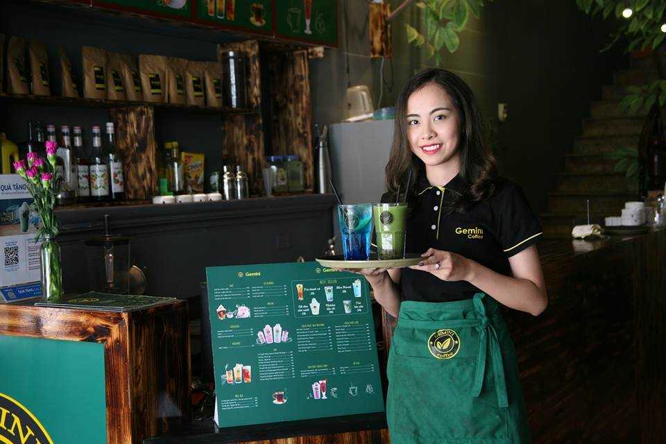 Mẫu đồng phục quán trà sữa cafe Gemini