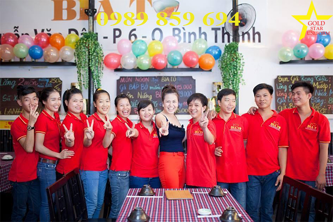 Mẫu áo thun đồng phục quán