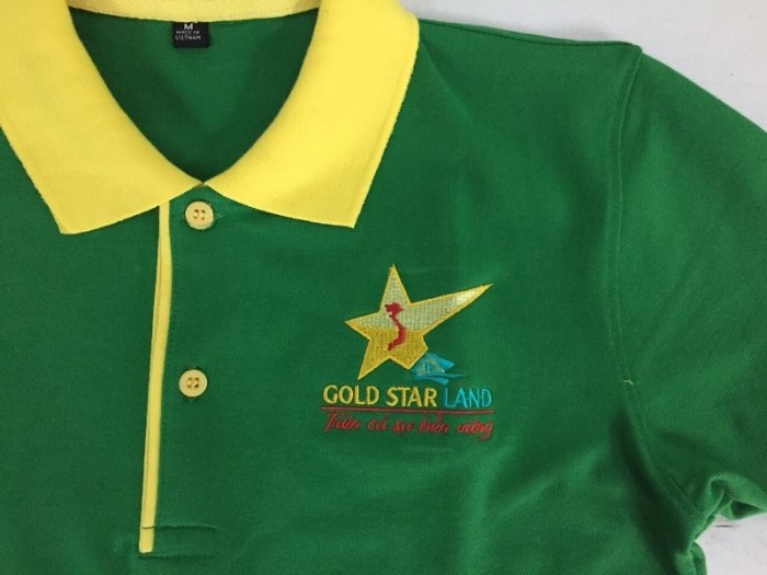 Mẫu áo thun đồng phục Gold Star Land Mẫu áo thun đồng phục Gold Star Land