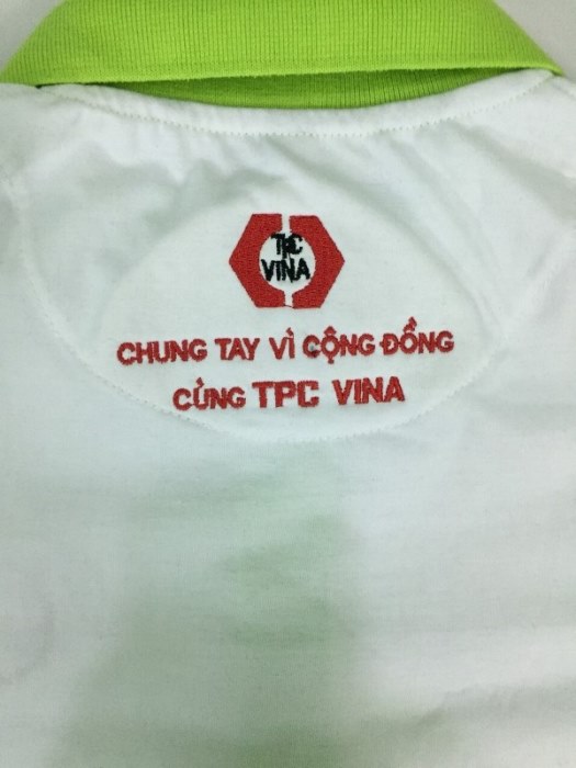 Mẫu áo team building của công ty hóa chất TPC Vina Mẫu áo team building của công ty hóa chất TPC Vina