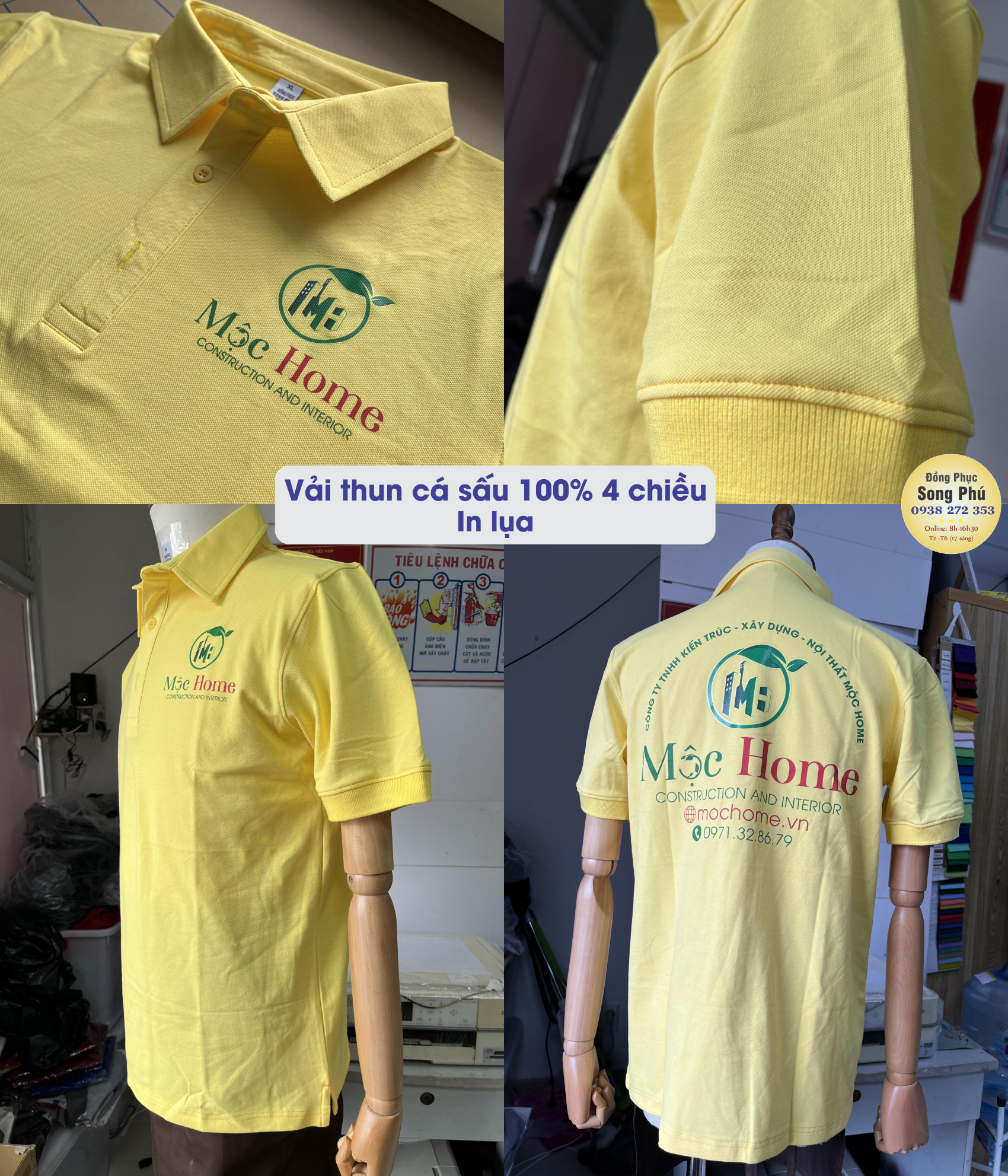 mẫu áo thun đồng phục mộc home