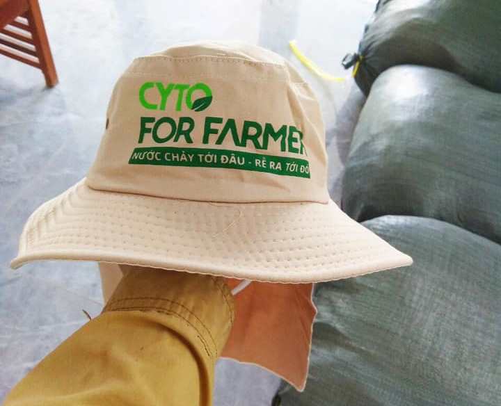 Mẫu thiết kế nón tai bèo công ty phân bón Funo