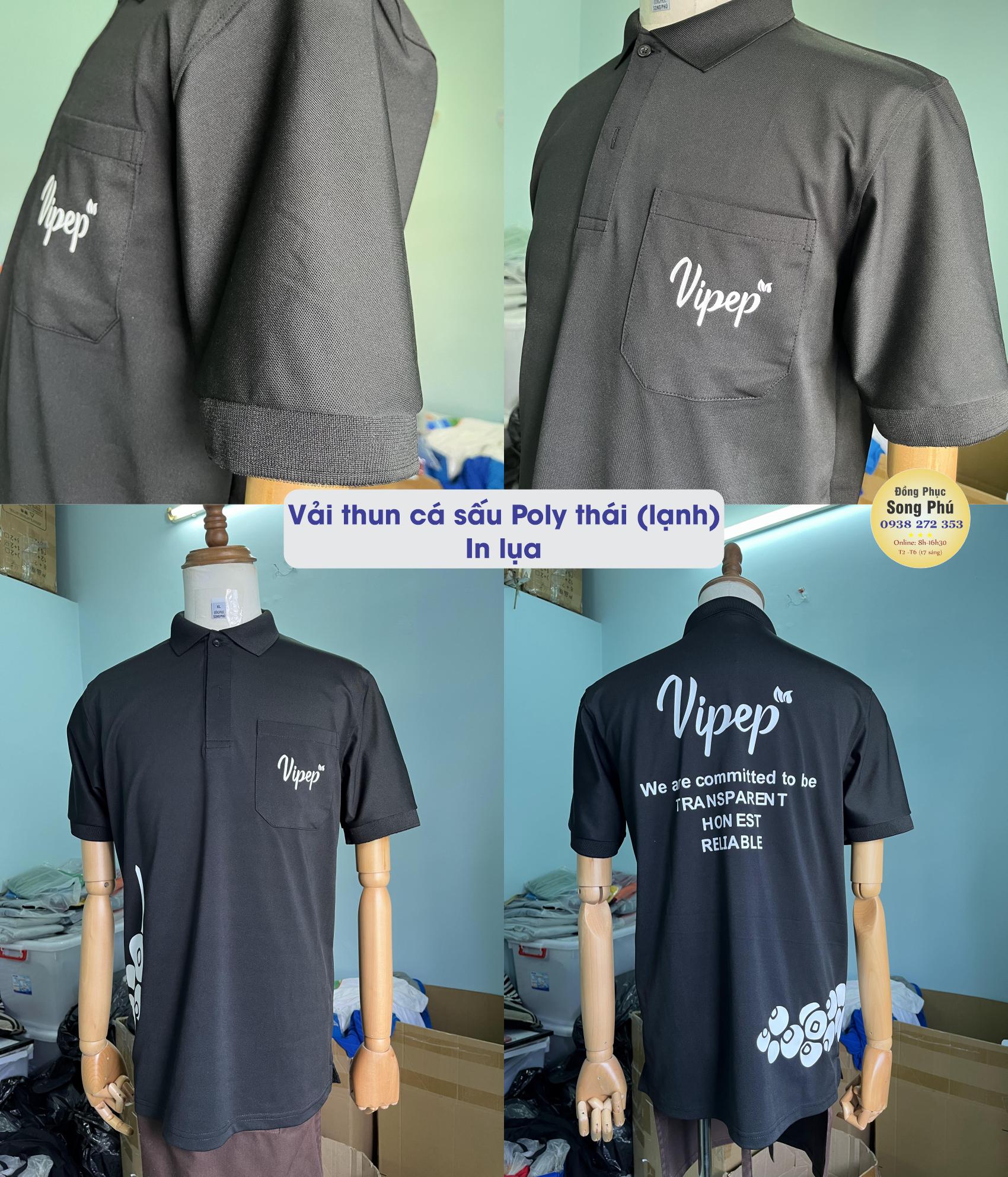 mẫu áo thun đồng phục công ty Hồ Tiêu Pepper Viper - màu đen