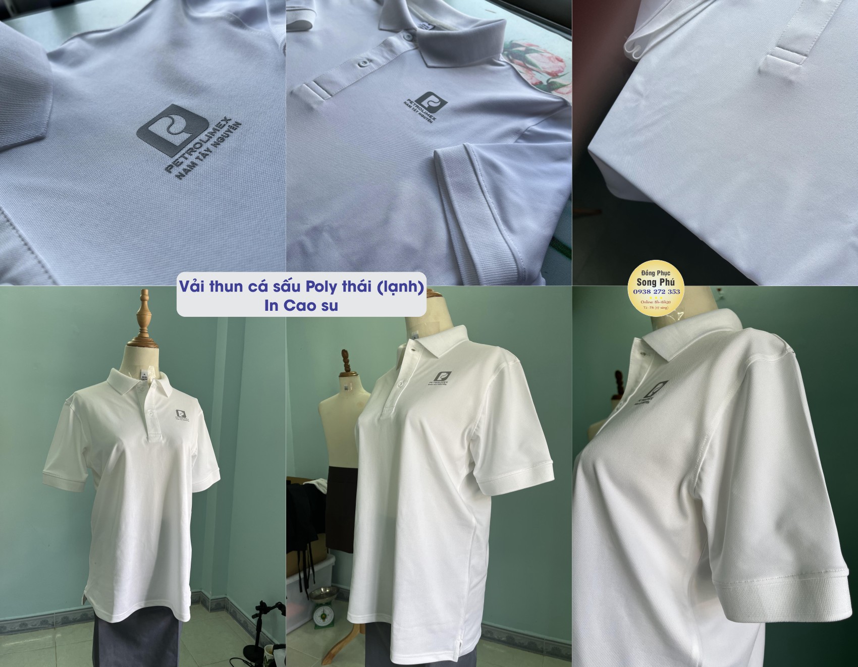 Mẫu áo thun đồng phục công ty xăng dầu Petrolimex