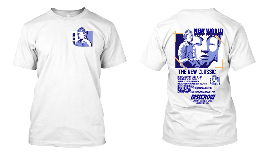 Mẫu thiết kế áo thun in hình Phật Tổ Như Lai - Mẫu 1