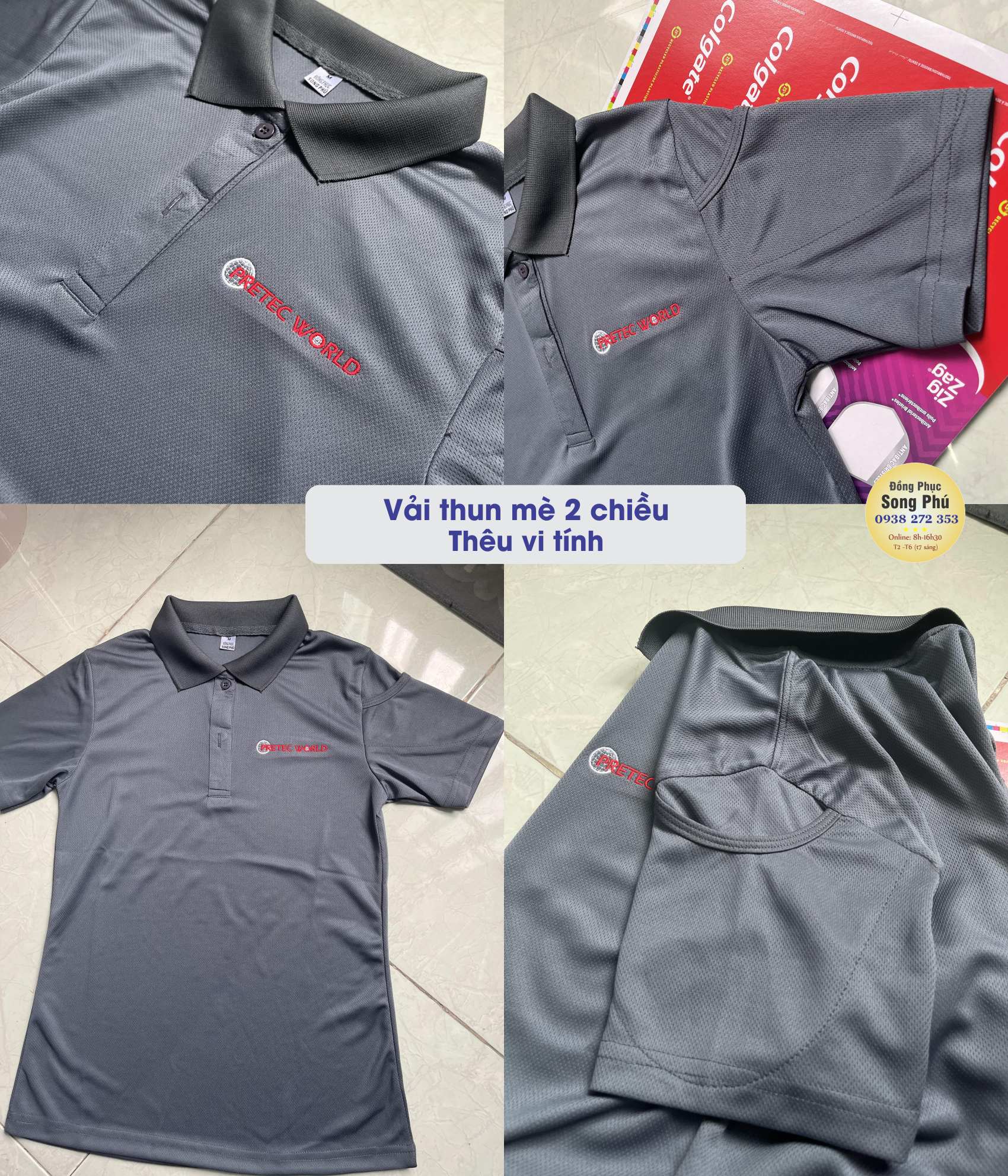 Mẫu áo thun đồng phục Pretec World