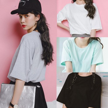 Áo thun tay lỡ dễ phối đồ