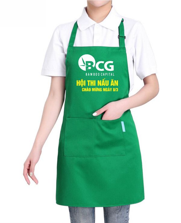 Mẫu thiết kế tạp dề Bamboo Capital Group (BCG) - Hội Thi Nấu Ăn