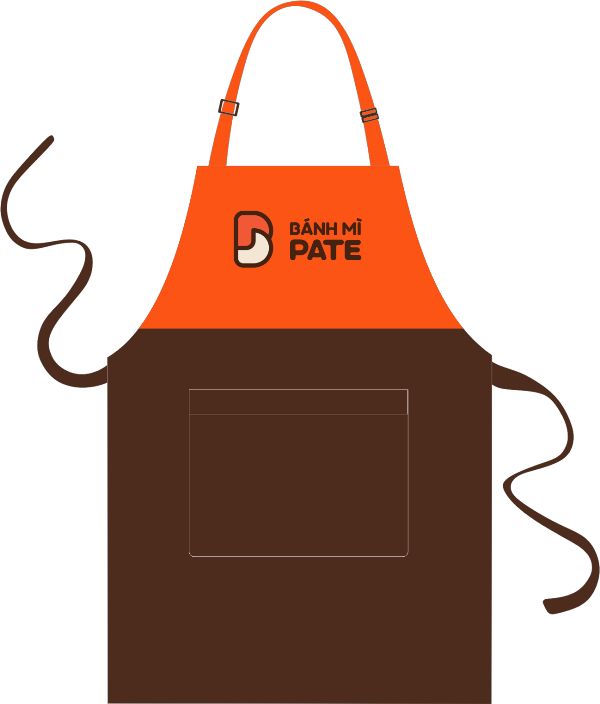 Mẫu thiết kế tạp dề của nhân viên cửa hàng