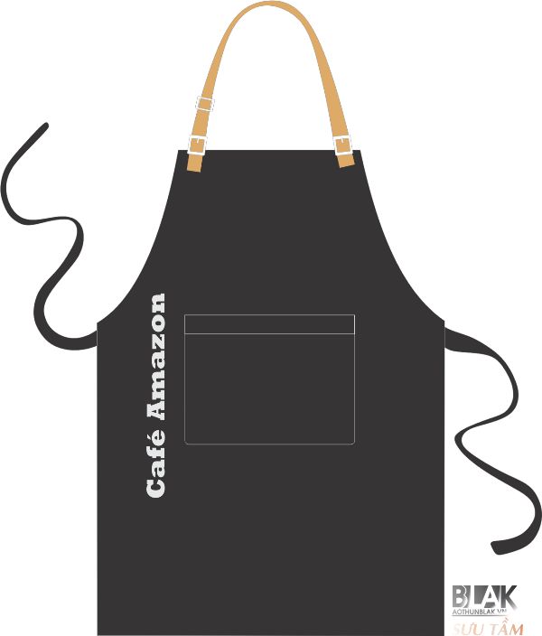 Mẫu thiết kế tạp dề Cà phê Amazon