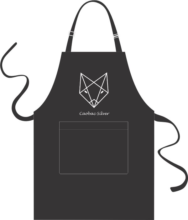 Mẫu thiết kế tạp dề Cáo Bạc Silver