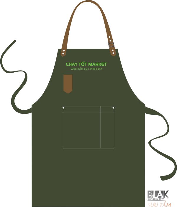 Mẫu thiết kế tạp dề Chay Tốt Market