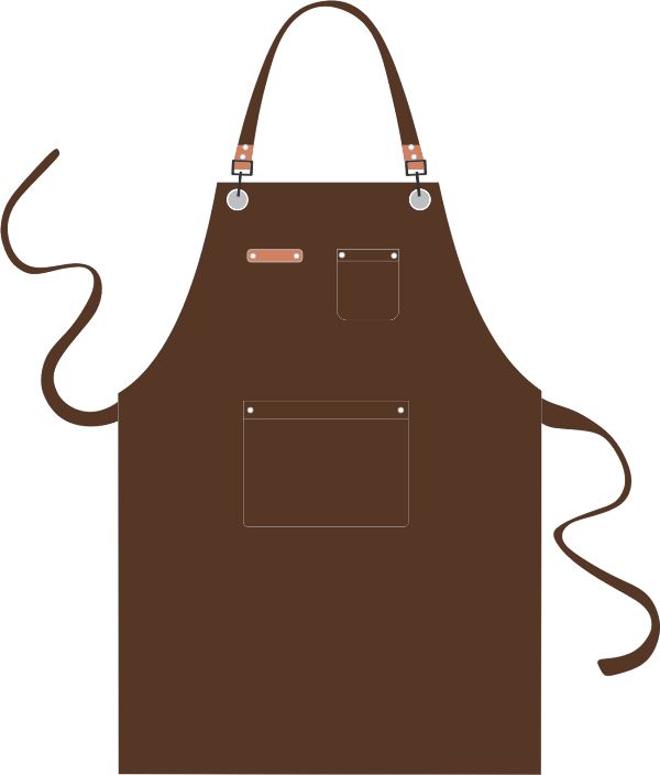 Mẫu thiết kế tạp dề đồng phục nhân viên