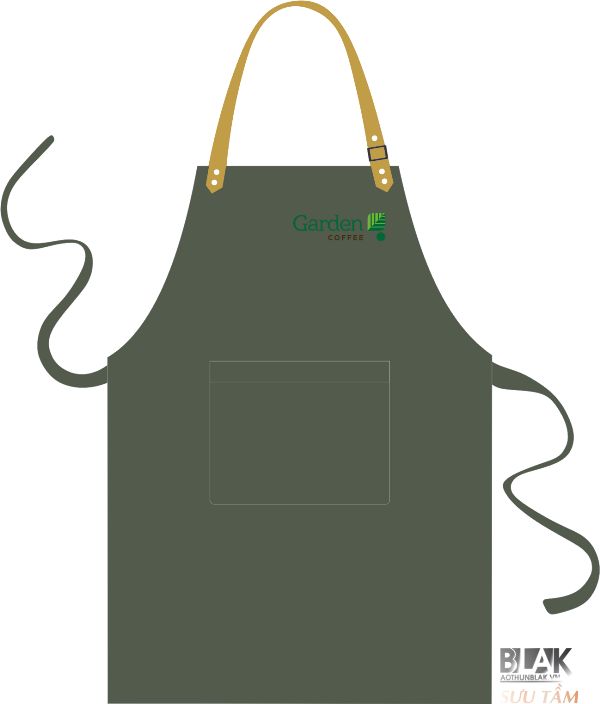 Mẫu thiết kế tạp dề Garden Coffee