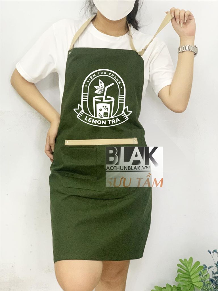 Mẫu đồng phục tạp dề tại Lemon Tra - Tiệm Trà Chanh Hà Nội