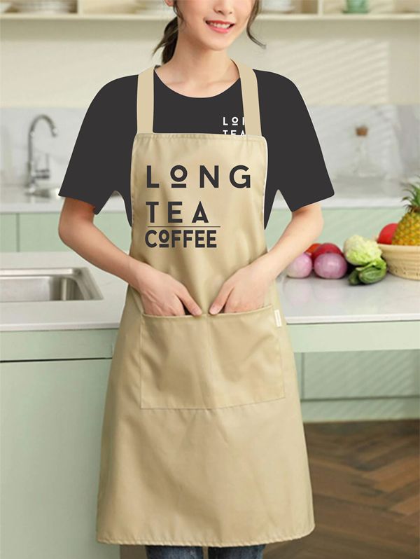 Mẫu thiết kế đồng phục tạp dề Long Tea & Coffee