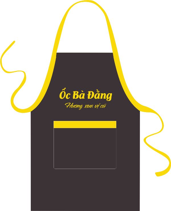 Mẫu thiết kế tạp dề tiệm Ốc Bà Bằng