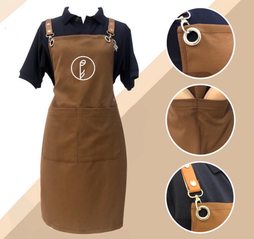Mẫu thiết kế tạp dề đồng phục quán Phê La